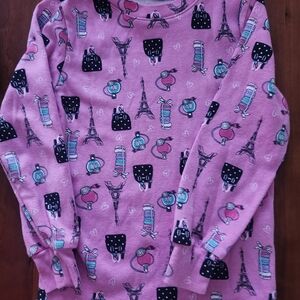 Kirkland Signature Pink Patterned Kids Pajama Top